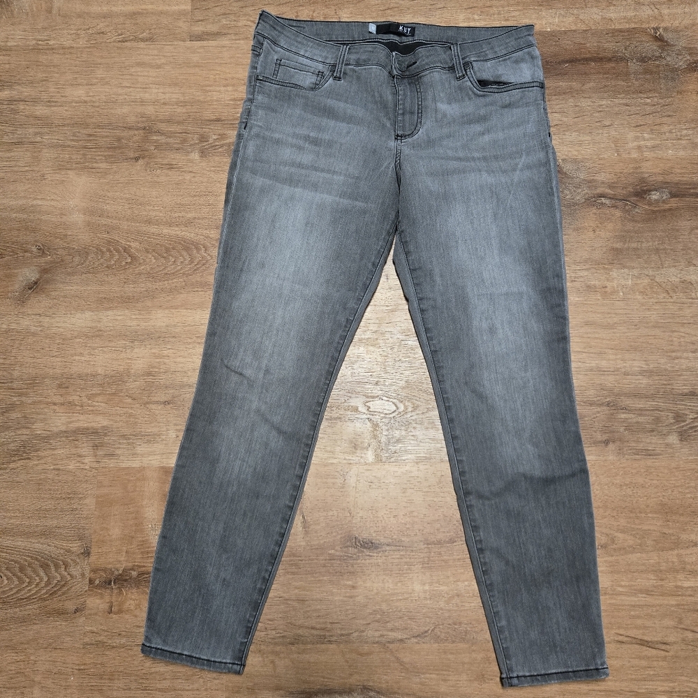 Kut from the Kloth Connie Ankle Skinny Women's Gray Jeans Size 12